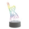 Миниатюра фото фигурка светодиодная «кошка» 25,5x13.5см (ul-00007419) uniel uli-m501 rgb/3aaa catty/white | 220svet.ru