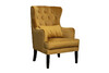 Миниатюра фото кресло велюр горчичный с подушкой garda decor rimini-colt022 | 220svet.ru