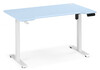 Миниатюра фото компьютерный стол регулируемый woodville маркос 120х75 голубой / белый 614595 | 220svet.ru