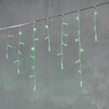 Миниатюра фото гирлянда бахрома с колпачком 3,1 x 0,5 м зелёная 220в, 120 led, провод прозрачный пвх, ip65 ltc pil120cap-10-2g | 220svet.ru