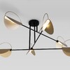 Миниатюра фото потолочная люстра eurosvet 70148/6 черный/золото | 220svet.ru