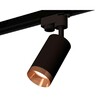 Миниатюра фото комплект трекового светильника ambrella light xt6323065 sbk/ppg черный песок/золото розовое полированное (a2521, c6323, n6135) | 220svet.ru