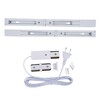 Миниатюра фото шинопровод осветительный с заглушкой в наборе 2 шт uniel ubx-gs2 white 50x2 set03 | 220svet.ru
