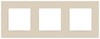 Миниатюра фото рамка для розеток и выключателей эра серия 12 12-5203-02 на 3 поста, классик, слоновая кость б0067732 | 220svet.ru
