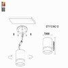 Миниатюра фото потолочный светодиодный светильник st luce st115.542.12 | 220svet.ru