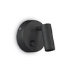 Миниатюра фото спот ideal lux page ap round nero | 220svet.ru