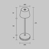 Миниатюра фото настольная лампа аккумуляторная maytoni nook mod494rl-l1bk | 220svet.ru