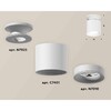 Миниатюра фото комплект накладного светильника ambrella light xs7401062 swh белый песок (n7925, c7401, n7010) | 220svet.ru