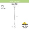 Миниатюра фото парковый фонарь fumagalli nebo/g300. g30.202.000.bye27 | 220svet.ru