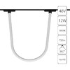 Миниатюра фото трековый магнитный светодиодный светильник arte lamp rapid a1167pl-1bk 3000к 12w | 220svet.ru