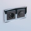 Миниатюра фото розетка с заземлением werkel черные матовый w1171008 | 220svet.ru