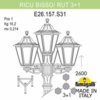 Миниатюра фото садово-парковый фонарь fumagalli ricu bisso/rut 3+1 e26.157.s31.vye27 | 220svet.ru