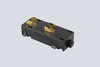 Миниатюра фото коннектор питания прямой для накладного шинопровода 220v crystal lux clt 0.205 03 bl | 220svet.ru