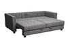 Миниатюра фото диван трехместный раскладной garda decor marco 2k-серый-flona ser+buta ser+colton032-ser | 220svet.ru