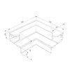 Миниатюра фото коннектор угловой для встраиваемого шинопровода elektrostandard 85093/11 a062188 | 220svet.ru