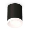 Миниатюра фото комплект накладного светильника ambrella light techno spot xs7422024 sbk/fr черный песок/белый матовый (c7422, n7165) | 220svet.ru