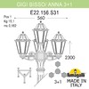 Миниатюра фото садово-парковый фонарь fumagalli gigi bisso/anna 3+1 e22.156.s31.bxe27 | 220svet.ru
