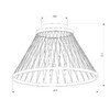 Миниатюра фото потолочный светодиодный светильник eurosvet cesta 40019/1 led коричневый | 220svet.ru