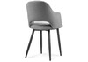 Миниатюра фото стул woodville гутрид ромбы спереди серый / черный 504185 | 220svet.ru