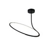 Миниатюра фото подвесной светодиодный светильник italline it013-6025 black 3000k | 220svet.ru