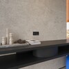 Миниатюра фото клавиши для выключателя/переключателя двухклавишного с подсветкой, s70 metal voltum s70 metal vlsm000412 (антрацит) | 220svet.ru
