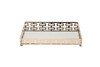 Миниатюра фото поднос декоративный зеркальное основание 40*30*5см garda decor 2k389163-g | 220svet.ru
