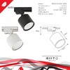 Миниатюра фото трековый светильник reluce 53005-9.3-001ld gx53 wt | 220svet.ru
