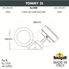 Миниатюра фото фасадный светильник fumagalli tommy 2l  4m1.000.000.lxd2l | 220svet.ru