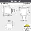 Миниатюра фото уличный встраиваемы светильник fumagalli teresa 1l 2l1.000.000.axz1l | 220svet.ru