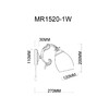 Миниатюра фото бра myfar biene mr1520-1w | 220svet.ru