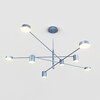 Миниатюра фото потолочная люстра на штанге inodesign motvikt blue 41.1228 | 220svet.ru