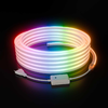 Миниатюра фото комплект светодиодного неона apeyron 220в, 6вт/м, rgb, smd5050, 80д/м, 10*18мм, 10м, ip65 (контроллер, заглушка, крепеж - 10шт) 10-108 | 220svet.ru