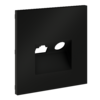 Миниатюра фото накладка для розетки tv+rj45 кат. 6 voltum s70 vls002708 (черный матовый) | 220svet.ru