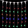 Миниатюра фото гирлянда занавес 2 x 2 м разноцветный 220в, 400 led, провод прозрачный пвх, ip54 ltc pcl402-10-2m | 220svet.ru