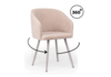 Миниатюра фото стул поворотный на металлокаркасе woodville монер 360 латте (glory 10) / серый 632658 | 220svet.ru