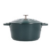 Миниатюра фото кастрюля с крышкой green 24 см литой алюминий 4л masterclass kitchen craft | 220svet.ru