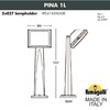 Миниатюра фото садовый светильник-столбик fumagalli pina 1l 4p2.613.010.lyf1r | 220svet.ru