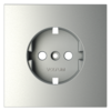 Миниатюра фото накладка для розетки с заземлением voltum s70 vls000605 (сталь) | 220svet.ru
