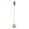 Миниатюра фото подвесной светодиодный светильник crystal lux caro sp led gold | 220svet.ru