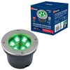 Миниатюра фото ландшафтный светодиодный светильник (ul-00006822) uniel ulu-b11a-6w/green ip67 grey | 220svet.ru