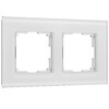 Миниатюра фото рамка из стекла на 2 поста werkel senso soft-touch w0023101 | 220svet.ru