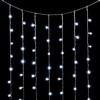 Миниатюра фото гирлянда занавес облегченный 2 x 2 м белый с мерцанием белого диода, 400 led, провод прозрачный пвх, ip54 ltc pcl400notblw-10-2w | 220svet.ru