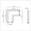 Миниатюра фото соединитель l-образный с токопроводом novotech shino smal 135206 | 220svet.ru