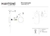Миниатюра фото настенный светильник maytoni bao mod419wl-01g | 220svet.ru