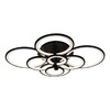 Миниатюра фото потолочная светодиодная люстра iledex ring a001/8 bk | 220svet.ru