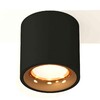 Миниатюра фото комплект накладного светильника ambrella light techno spot xs7532024 sbk/pyg черный песок/золото желтое полированное (c7532, n7014) | 220svet.ru