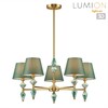 Миниатюра фото потолочная люстра на штанге lumion vermont 8275/5 латунь | 220svet.ru
