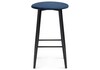 Миниатюра фото барный стул гангток темно-синий / черный матовый | 220svet.ru