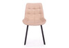 Миниатюра фото стул вращающийся на металлокаркасе woodville челси 360 п бежевый (zd 210) / черный 632478 | 220svet.ru