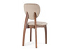 Миниатюра фото стул деревянный woodville вакимо ткань tenerife beige / миланский орех 615246 | 220svet.ru